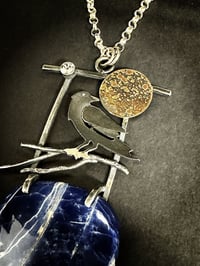 Image 3 of Raven with Sodalite