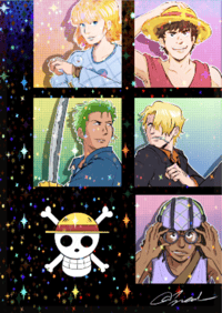 Image 2 of A3 Holo Strawhat Poster [PRE-ORDER]