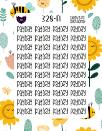 Image 2 of Pay Day Planner Sticker Font F-F24