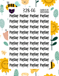 Image 7 of Pay Day Planner Sticker Font F-F24