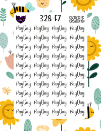 Image 8 of Pay Day Planner Sticker Font F-F24
