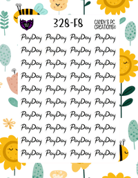 Image 9 of Pay Day Planner Sticker Font F-F24