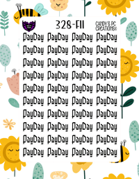 Image 12 of Pay Day Planner Sticker Font F-F24