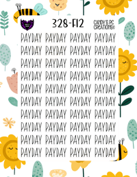 Image 13 of Pay Day Planner Sticker Font F-F24