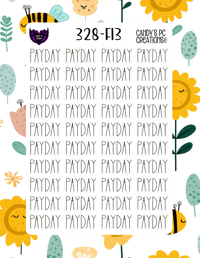 Image 14 of Pay Day Planner Sticker Font F-F24