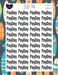 Image 15 of Pay Day Planner Sticker Font F-F24