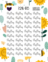 Image 16 of Pay Day Planner Sticker Font F-F24