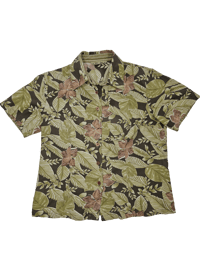 Image 1 of Brown and Green Leaf Shirt