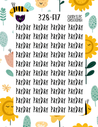 Image 18 of Pay Day Planner Sticker Font F-F24