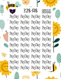 Image 19 of Pay Day Planner Sticker Font F-F24