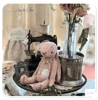 Image 3 of Custom Order for Vanessa - Handmade pink lapin wearing vintage french lace 