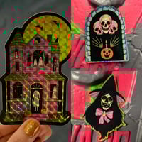 holographic halloween stickers 