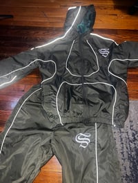 Image 3 of Green “S”  Reflective Tracksuit