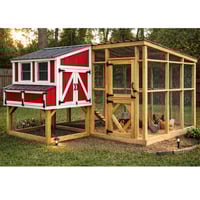 Image 2 of Chicken Coop & Run Plans DIY Walk in Large Modern Coop-Run Design Backyard Build Guide