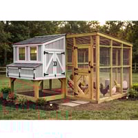 Image 5 of Chicken Coop & Run Plans DIY Walk in Large Modern Coop-Run Design Backyard Build Guide