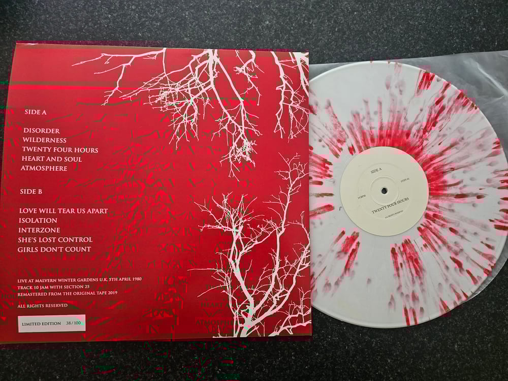 Image of JOY DIVISION TWENTY FOUR HOURS LP COLOURED VINYL