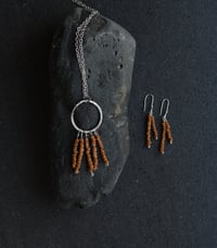 Image 3 of Sacred Myrrh Bead Silver Talisman Necklace