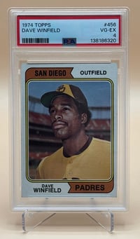 Image 1 of Dave Winfield 1974 Topps #456 Rookie Card – PSA 4 (VG-EX)