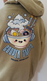 Image 3 of Snow Machine festival hoodie Light Olive (Large)