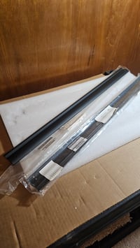 Image 4 of 70-73 240z Door Sill / Scuff Plates - Inner - NOS