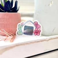 Image 2 of Sakura Onigiri Riceball Holographic Die-Cut Sticker