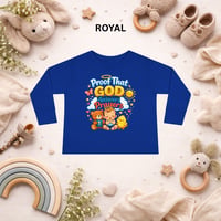 Image 6 of Toddler Long Sleeve Tee — "Proof That God Answers Prayers" Religious Faith Kids Shirt