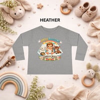Image 3 of Little Blessing Toddler Long Sleeve Tee – "Loved by Jesus" Christian Kids Shirt