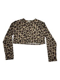 Image 1 of Leopard crop top