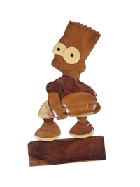 Image 1 of Bart Simpson wood cutting