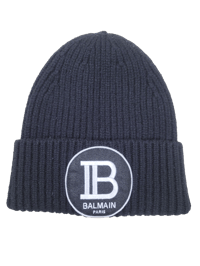 Image 1 of AUTHENTIC! Balmain "Badge" Beanie