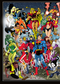 Image 2 of DC meets Marvel print.