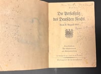 Image 2 of Inter-War (Weimar Republic) Weimar Constitution (1919-1933)