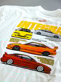 Image 2 of CHRNCLS "Hyper REV" Tribute Integra T-Shirt WHITE