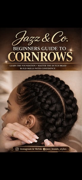 Image of BEGINNER’S GUIDE TO CORNROWS