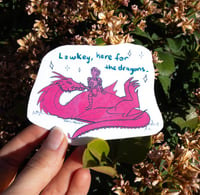 Image 1 of Here for the Dragons Sticker