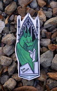 Book Hoarder Dragon-Bookmark