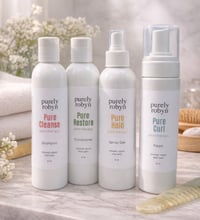 Image 1 of START HERE - the purely perfect set — The 4-step system for softer, lighter, healthier hair