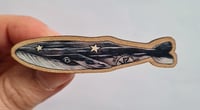 Image 1 of Wooden Whale pin - Design 1