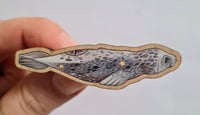 Image 2 of Wooden Selkie pin - Design 1