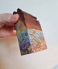 Image 3 of Tidepool - pyrography block 