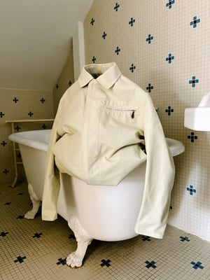 Hermès Reversible Cream Windbreaker Jacket - Size 50