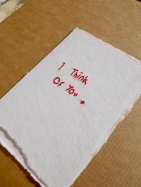 Image 5 of 'I Think Of You' Hand Embroidered Card
