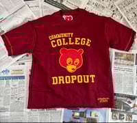 Image 1 of Community College Dropout Sweatshirt Tee (Burgundy)