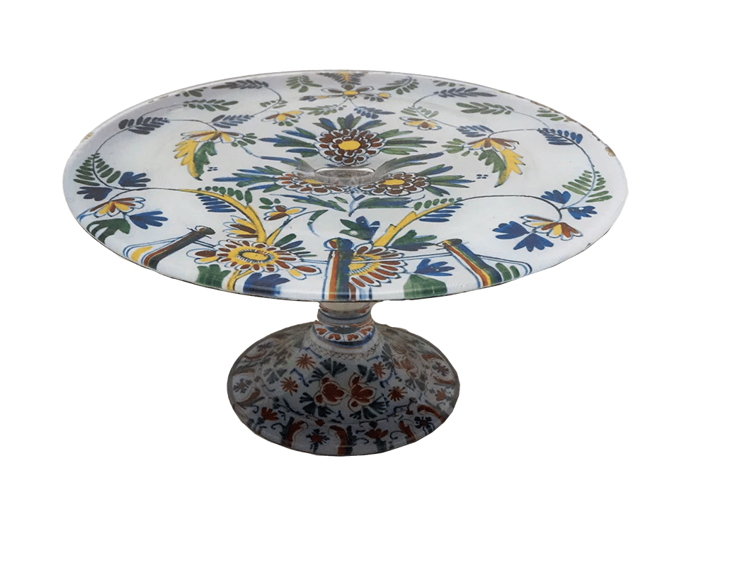 John Derian Cake Pedestal- Delft - Image 1 of 1