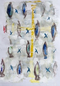 Image 2 of Glad Påsk | Monotypi | 24x33 cm