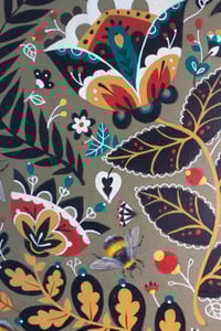 Image 3 of Buzzy Bees original painting