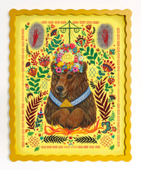  This High my Fire! Midsommar in Wavy yellow frame