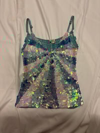 Image 1 of 00s Bay sequin crochet cami top 