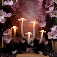 Image 2 of Cherry Blossom Forest Window - Glowing Fungi decor 