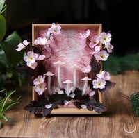 Image 3 of Cherry Blossom Forest Window - Glowing Fungi decor 
